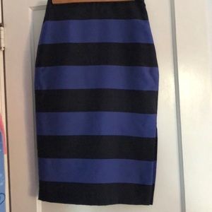 BR Midi Colorblock Pencil Skirt